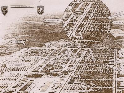 11th Airborne at Mackall - Map